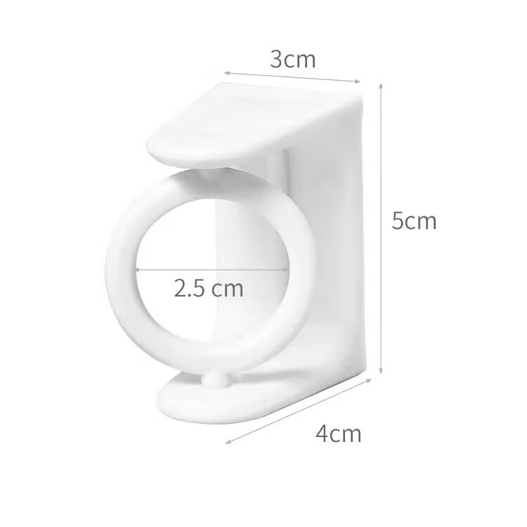 旋转环形挂钩免打孔强力粘胶无痕粘钩厨房卫生间专用多功能固定器 旋转挂环2对装