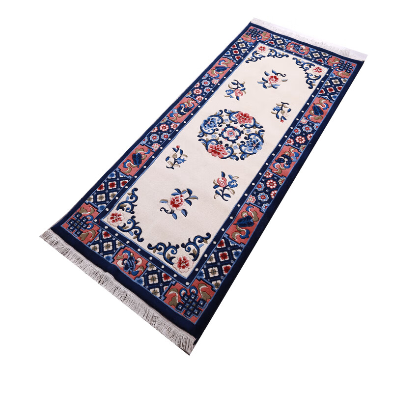 萌依儿藏毯藏式地毯新中式客厅毯羊毛卧室床边毯小户型民族复古书的 Y’M’1C现货 0.76’米*1.76’米