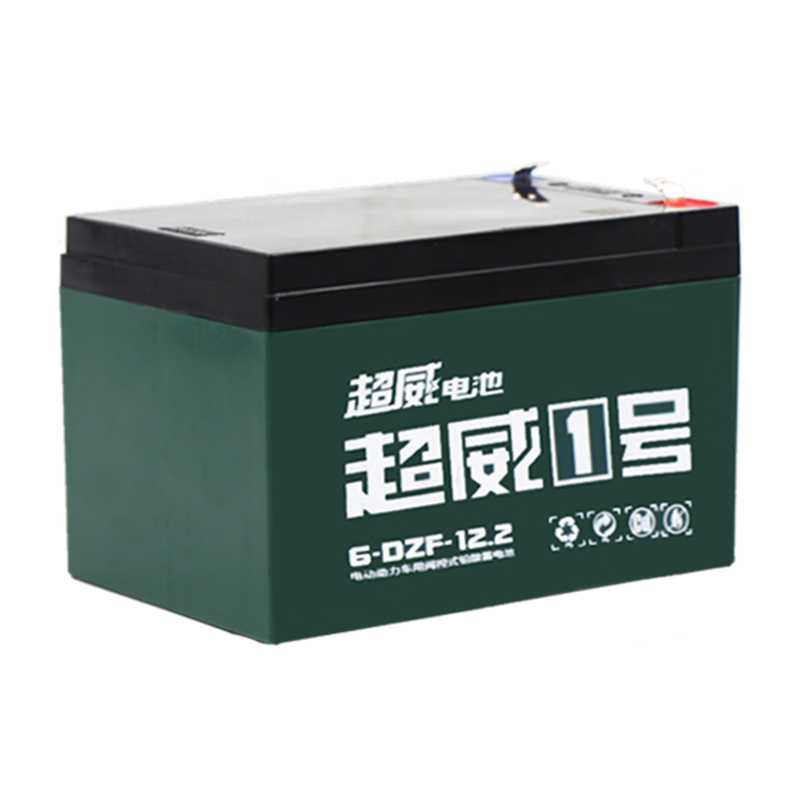 超威（CHILWEE）電動(dòng)車(chē)電池12v12ah大容量童車(chē)電瓶地攤燈12v20A蓄電池UPS逆變電源 超威電池12V12AH 加充電器夾子