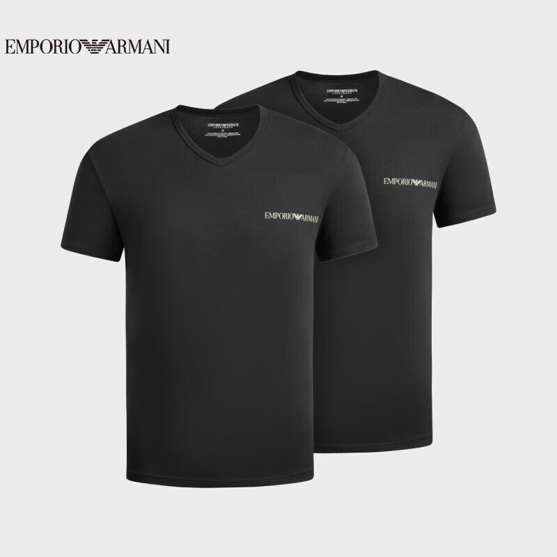 阿玛尼EMPORIO ARMANI【礼物】EAU男士T恤套装（两件装）