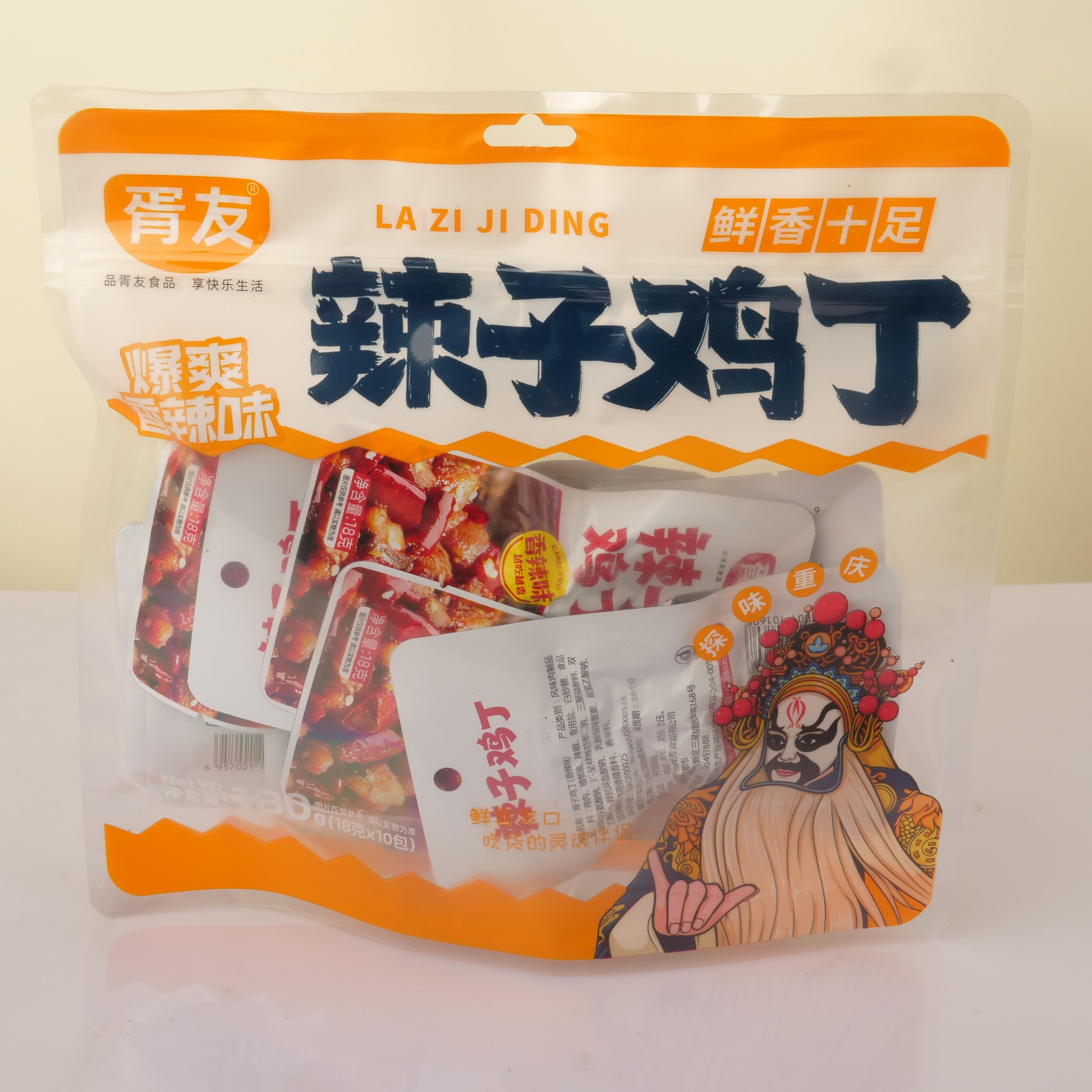 俏滋郎四川风味成都零食辣子鸡丁香辣味开袋即食休闲零食独立小包