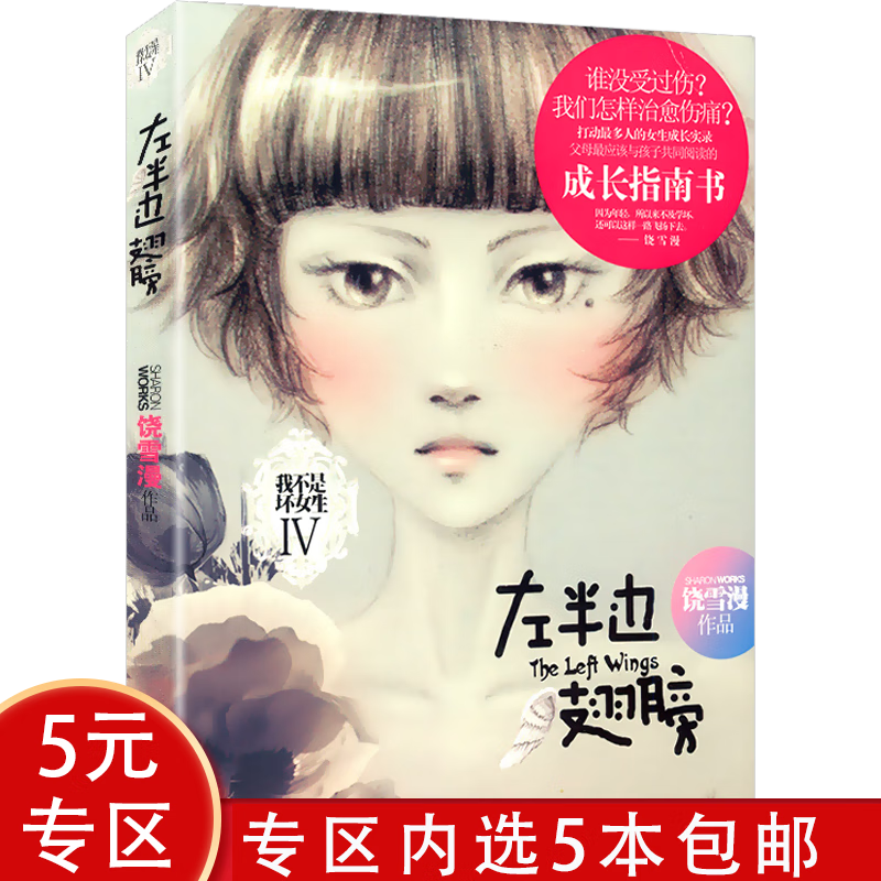 【5本包邮】饶雪漫作品：左半边翅膀图书籍