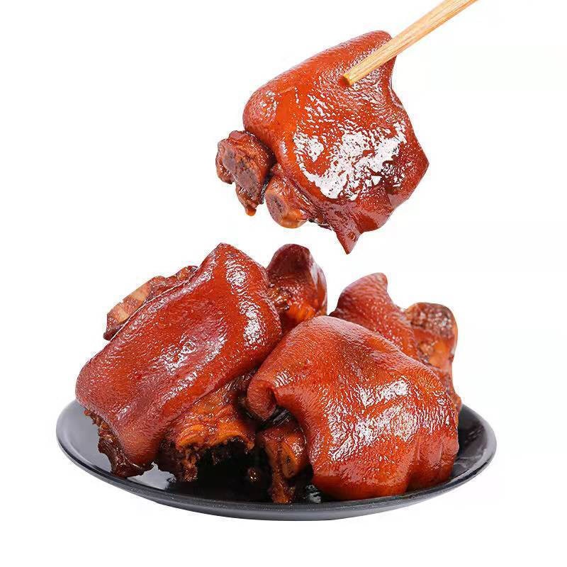 拍2件 橙伯乐正宗五香猪蹄猪前蹄熟食猪蹄块红烧猪蹄真空包装开袋即食