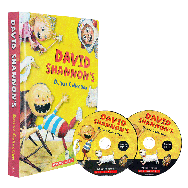 David Shannon'S Deluxe 大卫香农作品 10册 2-6岁 盒装附2CD 亲子绘本