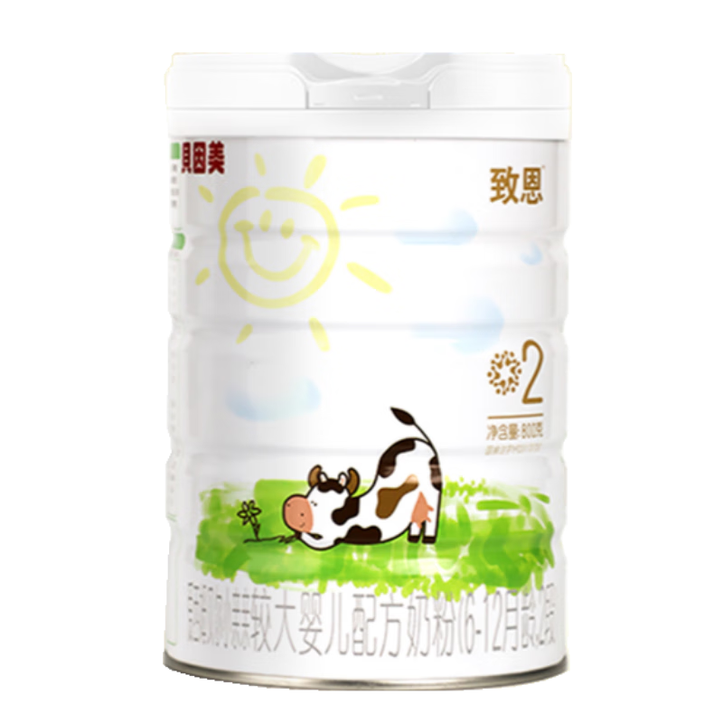 贝因美 致恩较大婴儿配方奶粉6~12个月二段2段800克