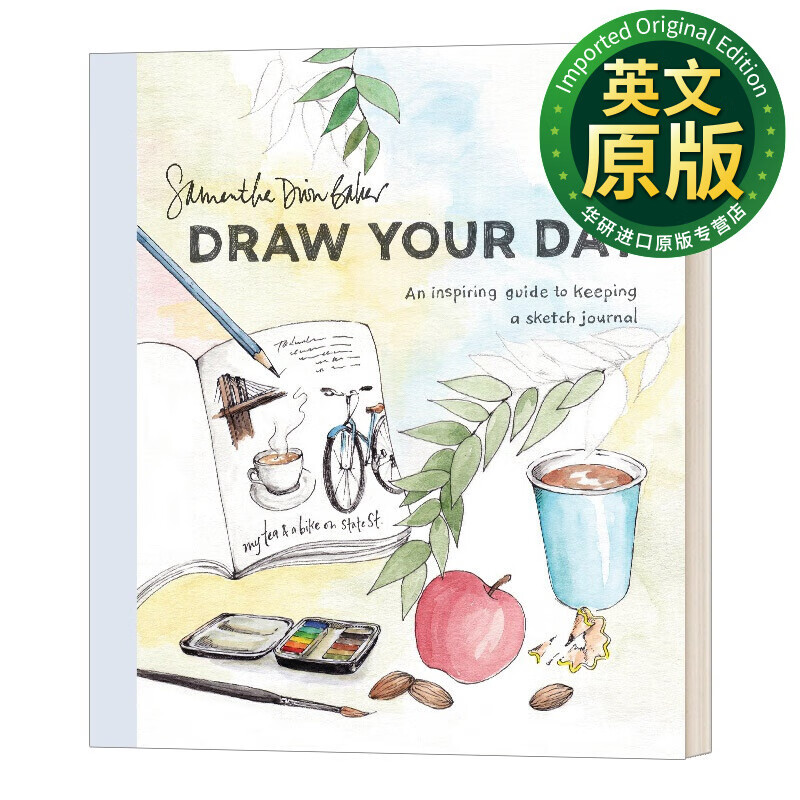 draw your day 手绘日志指南 每日插画创作 英文版 进口英语原版书籍
