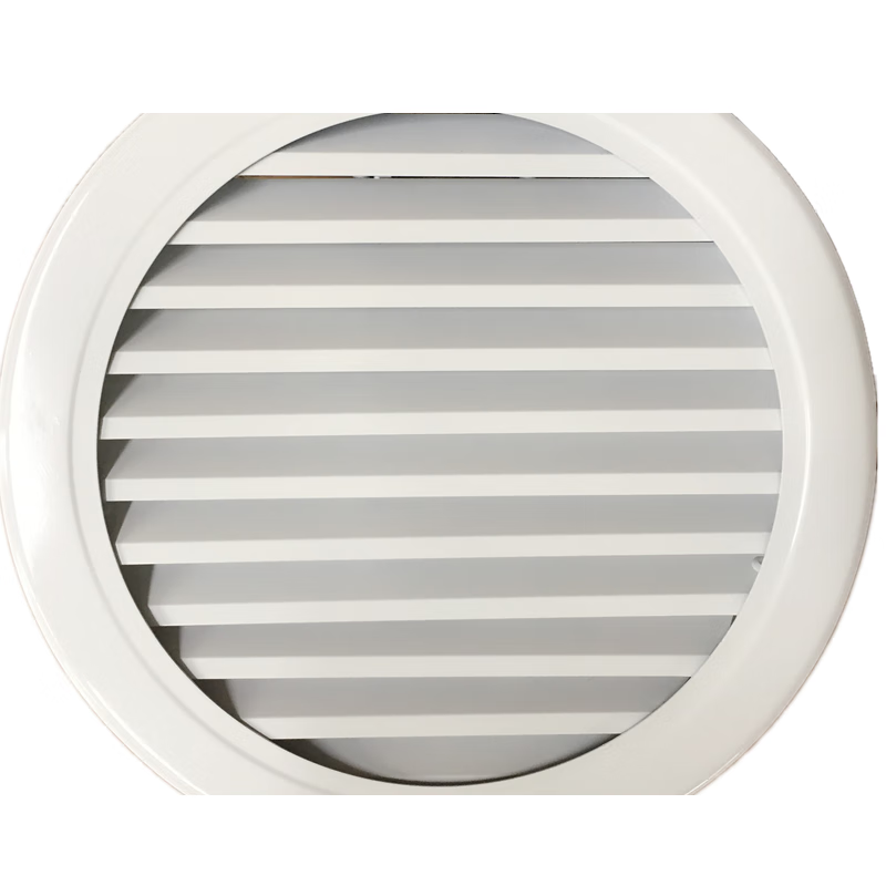 外墙圆形防雨百叶风口定制200铝合金圆形百叶窗出风口回风排风口新品