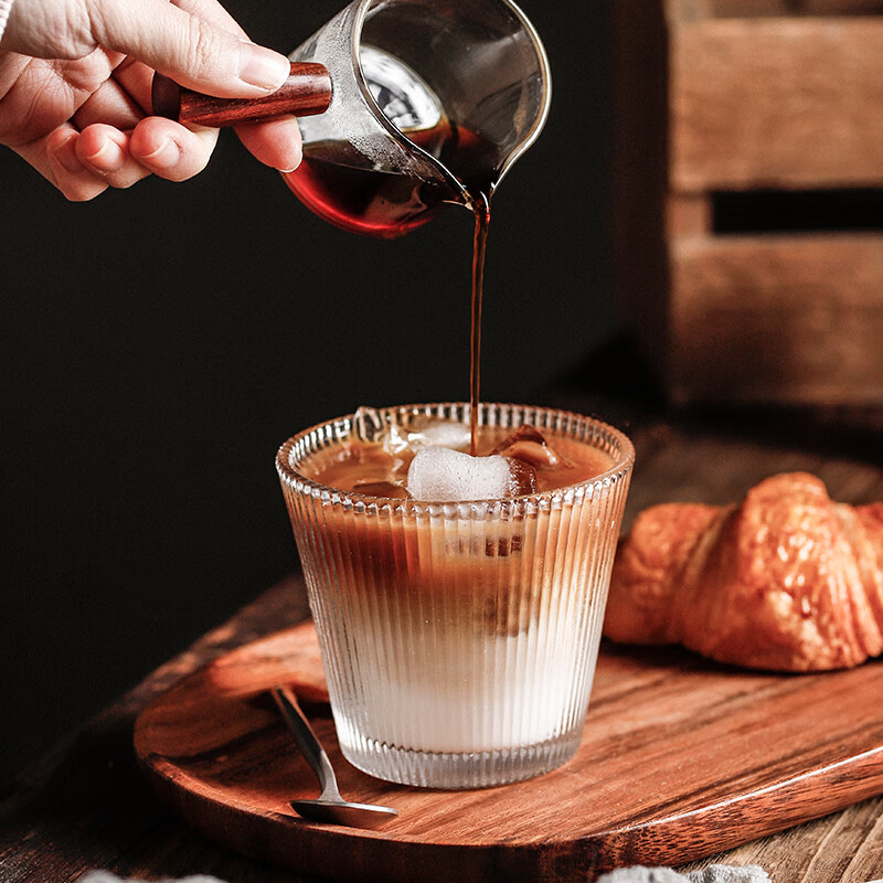 chomu玻璃咖啡杯dirty美式拿铁杯女高颜值玻璃杯设计师款水杯澳白杯子