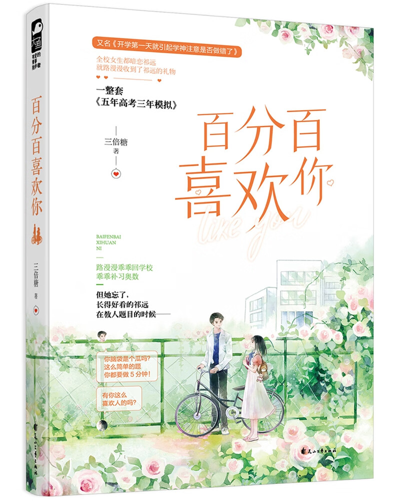 正版图书 百分百喜欢你 青春文学 爱情情感类小说 喜欢你