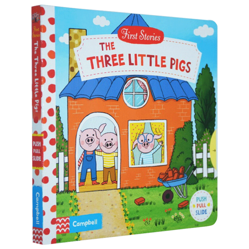 三只小猪 英文原版 first stories the three little pigs 绘本 busy