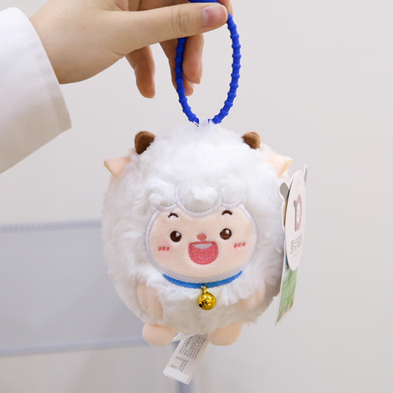原点绒创正版喜羊羊与灰太狼挂件毛绒玩偶懒小灰灰懒羊羊周边包包挂件礼物 15cm解压挂件-喜羊羊 正版授权