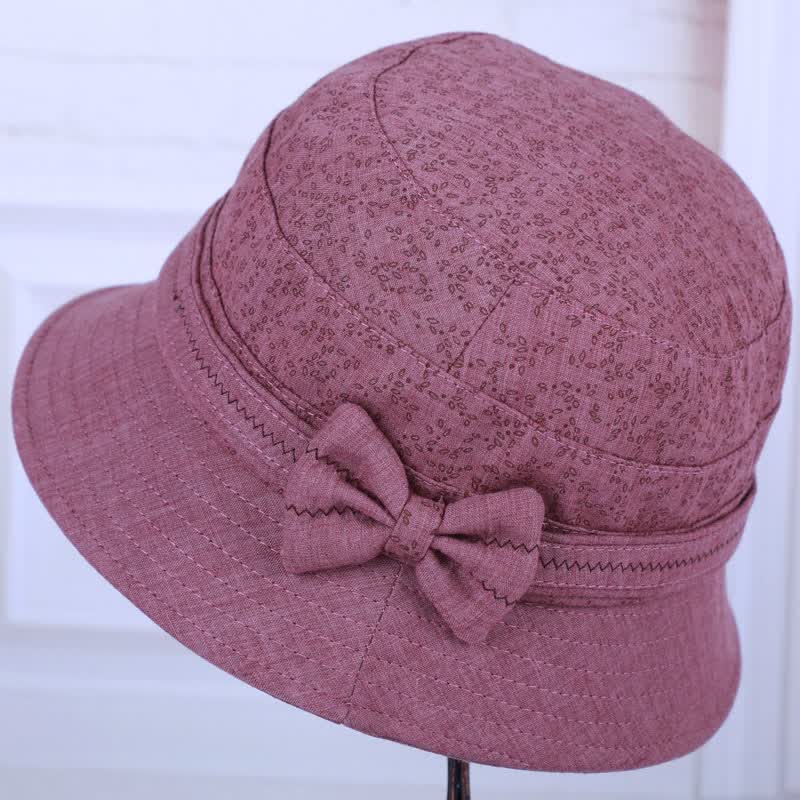 人帽子孑妈妈秋盆帽薄款布帽渔夫帽帽老太太老人家奶奶女士婆婆夏秋季