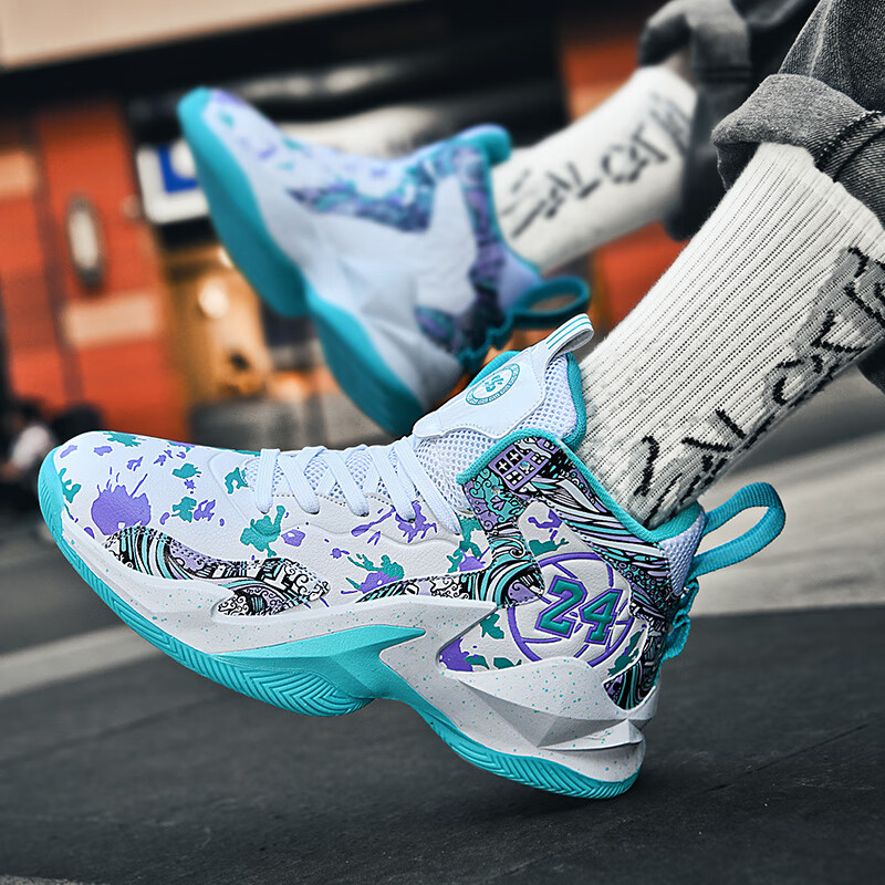 bfm科·比纪念版高帮篮球鞋男耐磨毒液5aj实战靴摩擦有声音防滑运动鞋