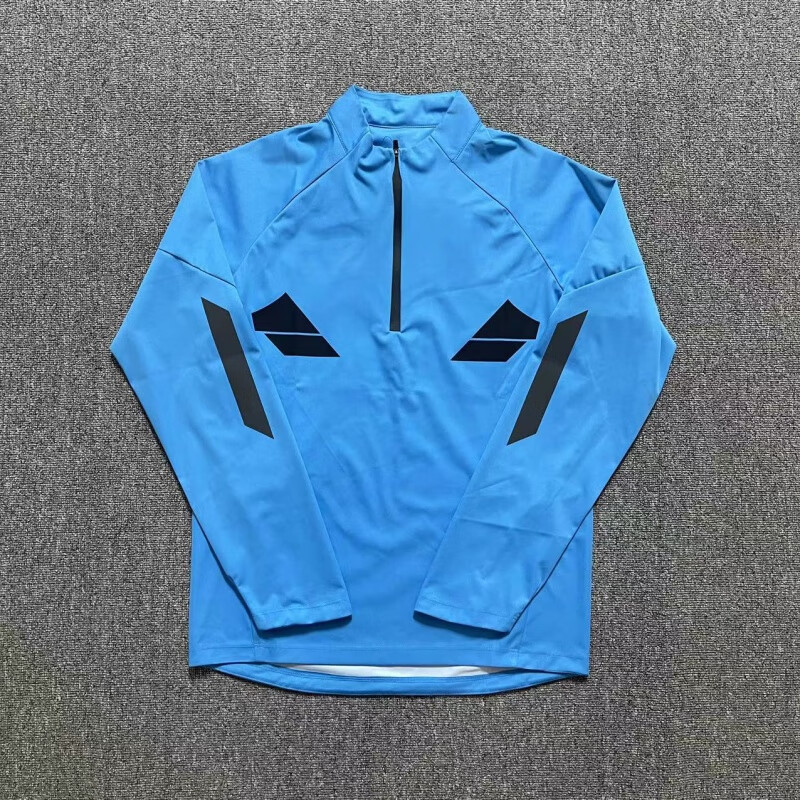 皮大连人训练服外套长袖半拉链球服定制队服2022中超球衣 光板鲨鱼皮