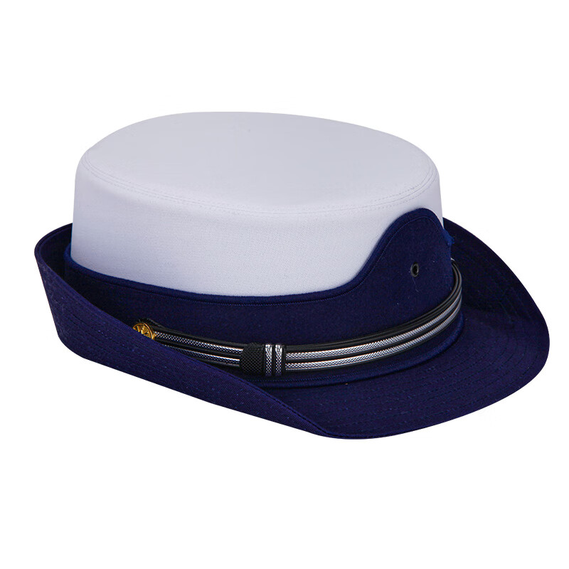 山头林村适用于消防演出男大檐帽女卷檐帽火焰蓝大盖帽白色平顶通用