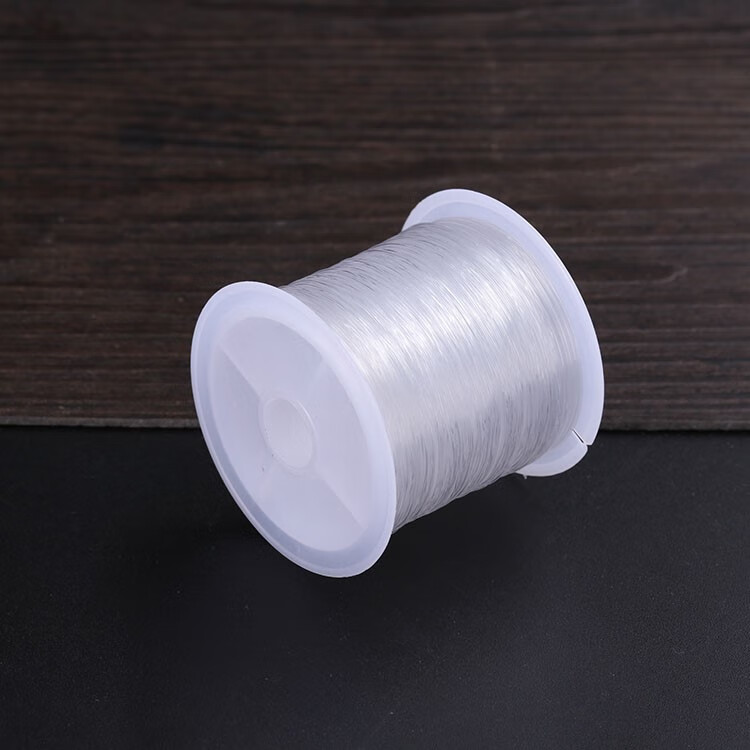 缠戒指线编发财树的透明鱼丝线水晶线 白色 0