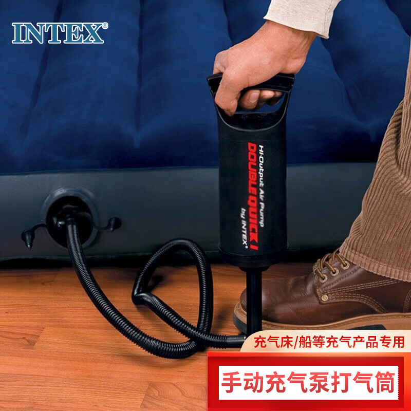 intex手动充气泵68612打气筒充气床船玩具等充气产品专用打气泵