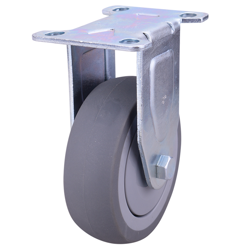 弧力万向轮人造胶脚轮轮子重型手推车刹车轮子减震减音 3寸定向轮