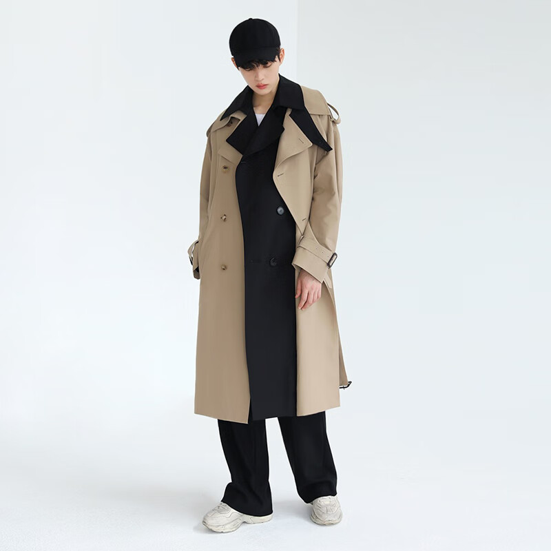 卡其色 参考#cln#模特身高177 体重120 试穿l