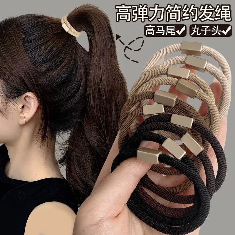 千银鸟头绳2023新款高端橡皮筋女扎头发简约气质高弹力耐用皮套发 混色5根装怎么样,好用不?