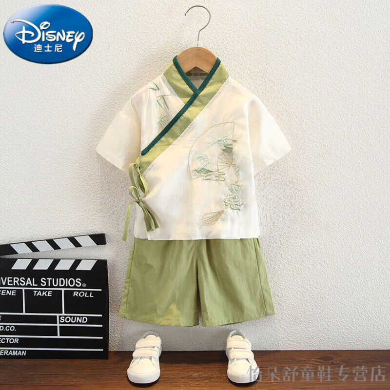 迪士尼（Disney）汉服男童夏季儿童国学衣服中国风演出服儿童表演唐装男孩秋装套装 图片色2311款 120码建议身高110-120cm年龄6-7怎么看?