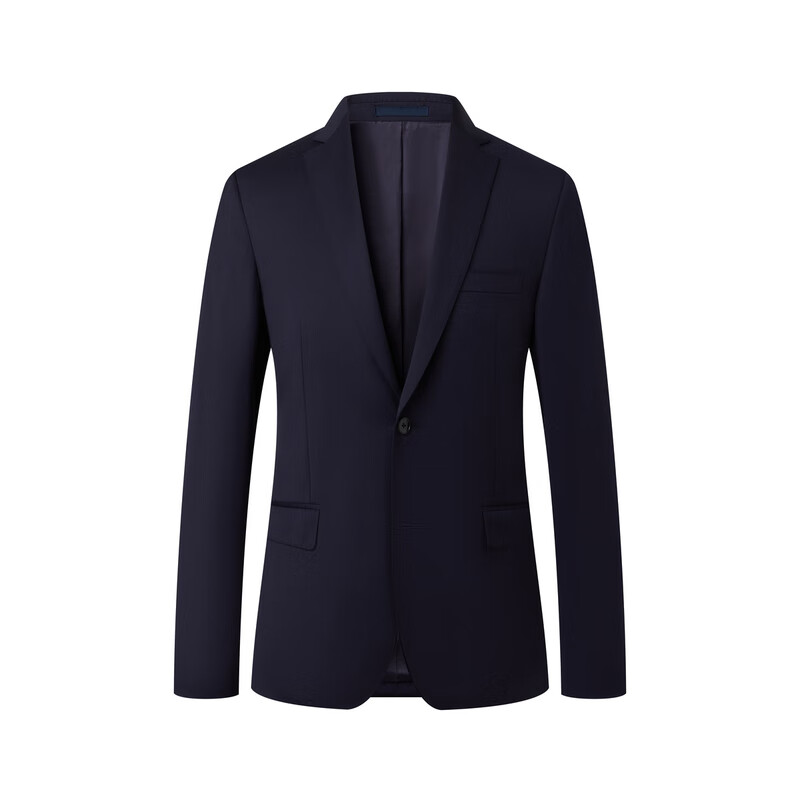 ports男装秋冬款休闲正装男装单排纽扣西服 navy 48a