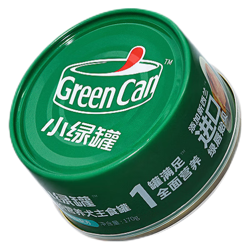红狗（RedDog）小绿罐犬罐头 成幼狗狗零食湿粮全价营养主食罐 鸭肉梨配方170g*4罐