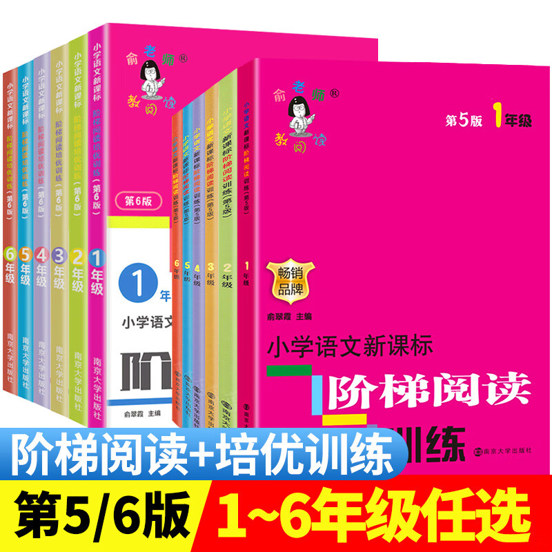 新版 小学语文阶梯阅读训练第5/6版 俞老师教阅读 小学生一年级二年级三四五六年级上册下册新概念课外阅读理 【第五版】4年级 小学通用