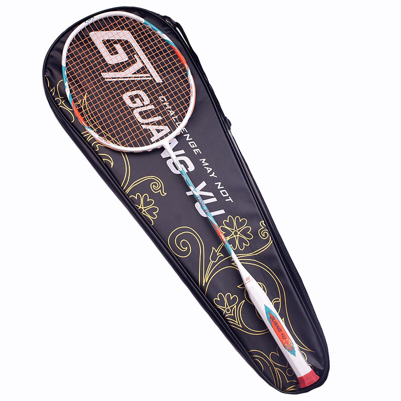 广羽均衡之刃8u凌云超轻羽毛球拍单拍 全碳素62克攻防兼备碳纤维球拍