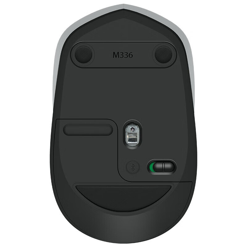 罗技（Logitech） M336蓝牙鼠标/M190/M380无线鼠标macbook笔记本电脑mac m336蓝牙鼠标 灰色