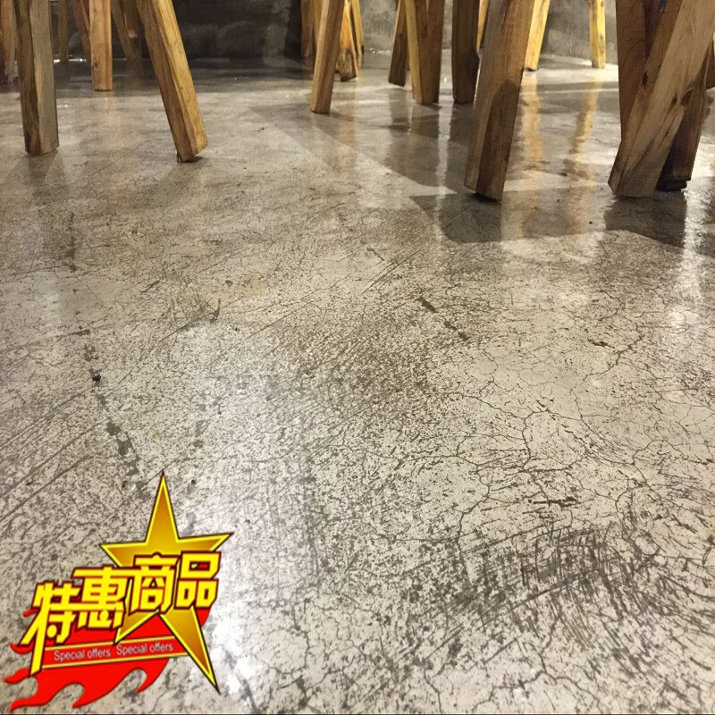 仿古地坪漆水泥地面工业风地面loft手绘艺术古典环氧树脂地坪漆 浅 