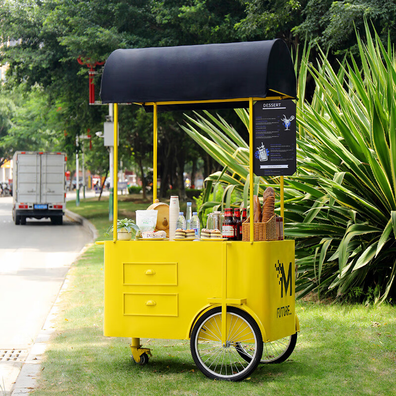 惠珍裕户外餐车欧式景区冰淇淋奶茶咖啡车早餐快餐车户外展示售货车