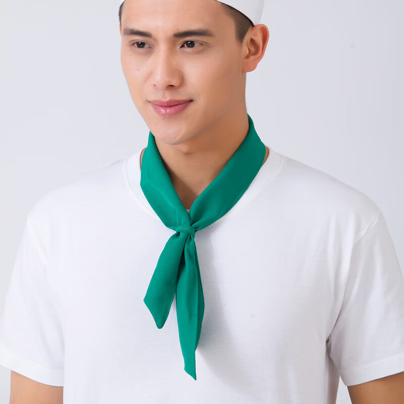 fghgf厨师汗巾领巾围巾酒店厨房领结咖啡中西餐服务员工作三角头巾