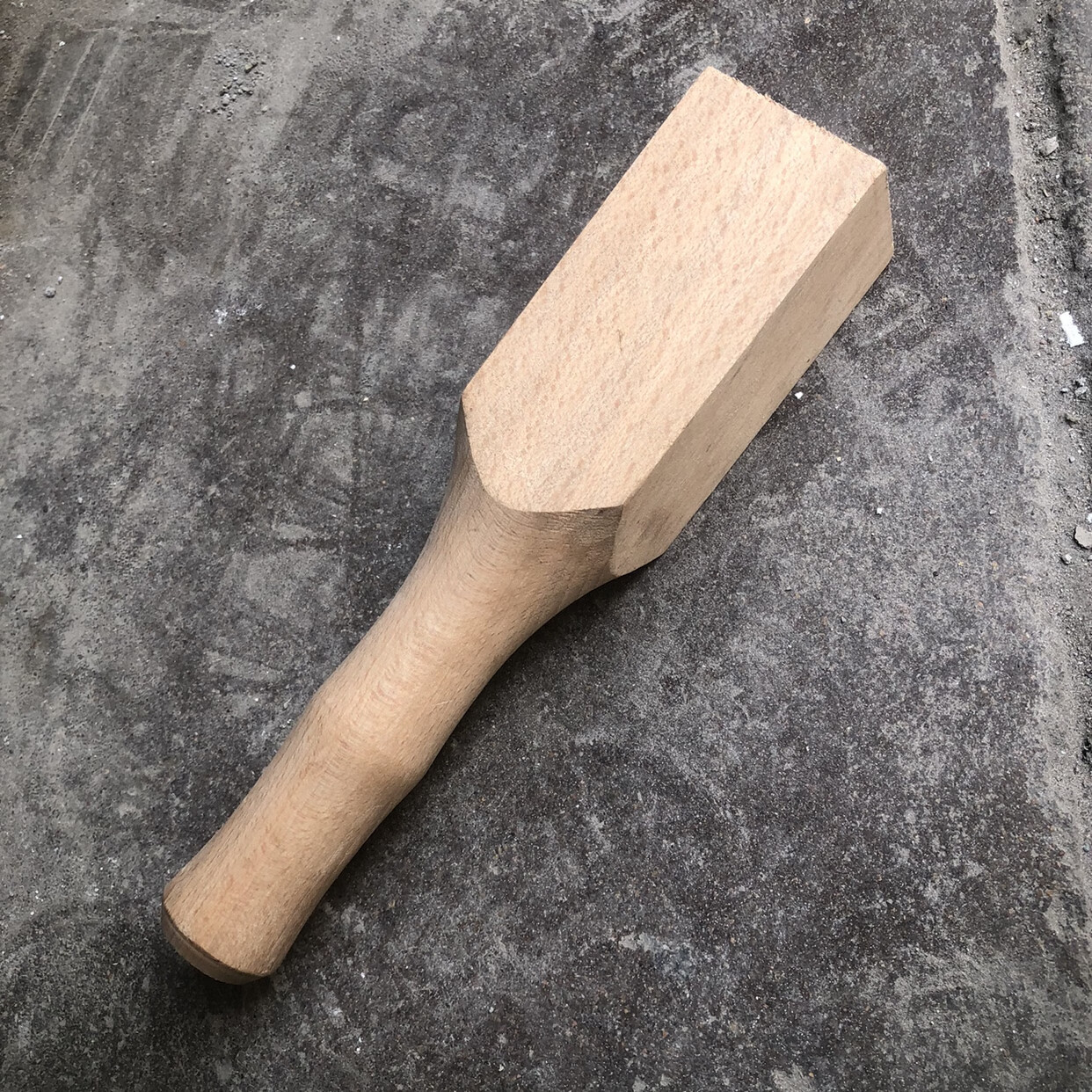 仁聚益定制新款雕刻实木木锤敲打木头锤子木工锤榉木木槌锤子无漆 单个木锤