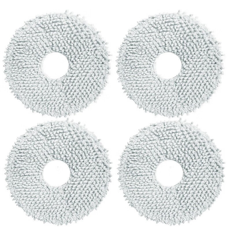 x1spro配件扫地机器人尘袋拖布滤芯滚刷尘盒清洁液 长绒抹布4片装