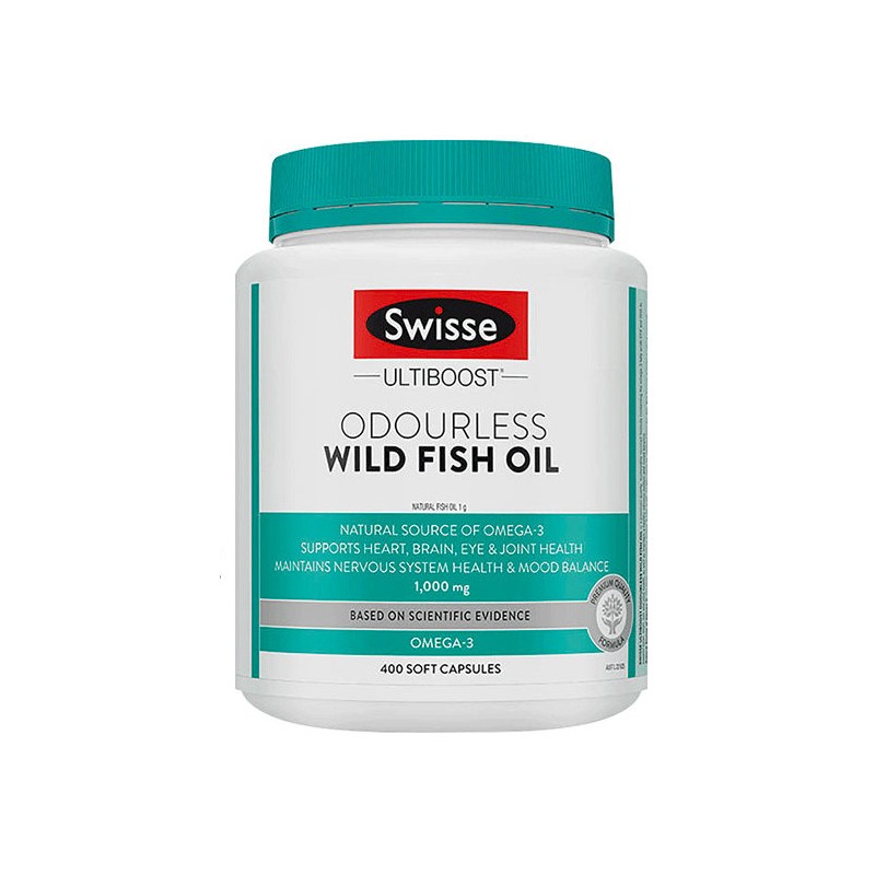 swisse斯维诗 野生鱼油软胶囊omega-3 1000mg400粒/瓶 中老年鱼油