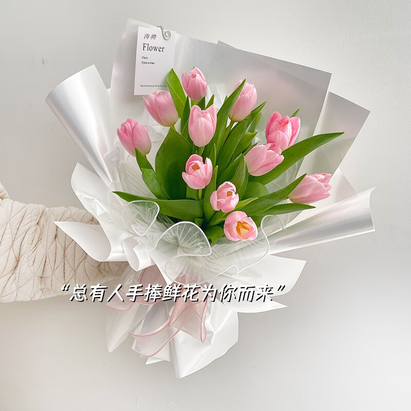 主图款10朵郁金香花束