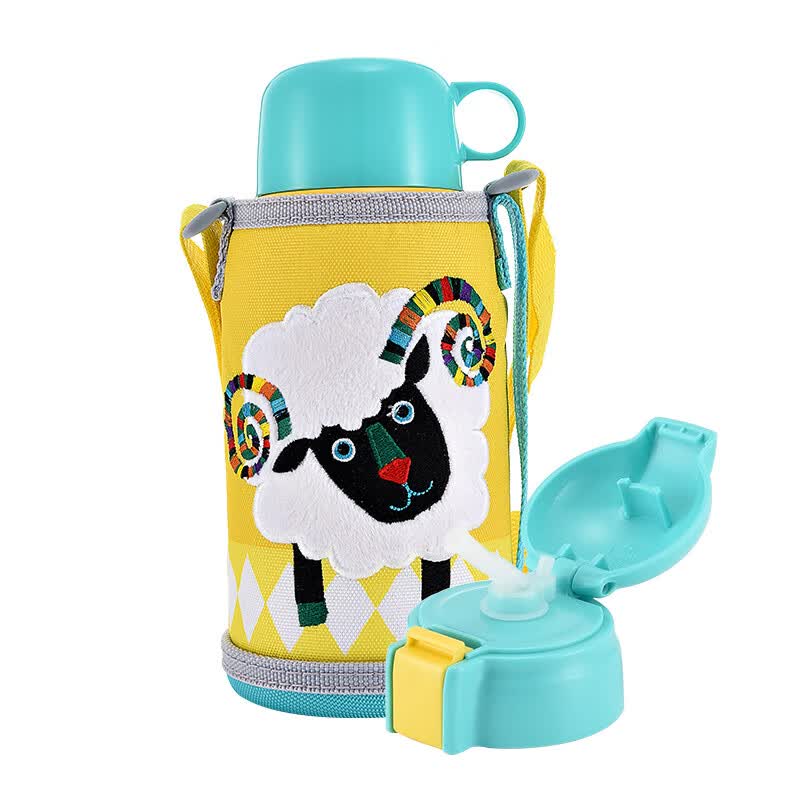 虎牌(tiger)儿童保温杯 品牌直供正品保障小绵羊600ml(吸管 保温盖)