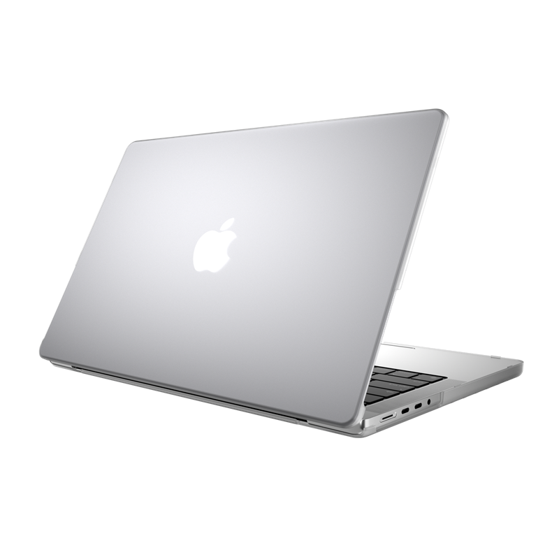 SwitchEasy鱼骨牌适用苹果电脑保护壳MacBook pro笔记本电脑磨砂外壳 半透磨砂白 2021 M1 MacBook Pro 14英寸