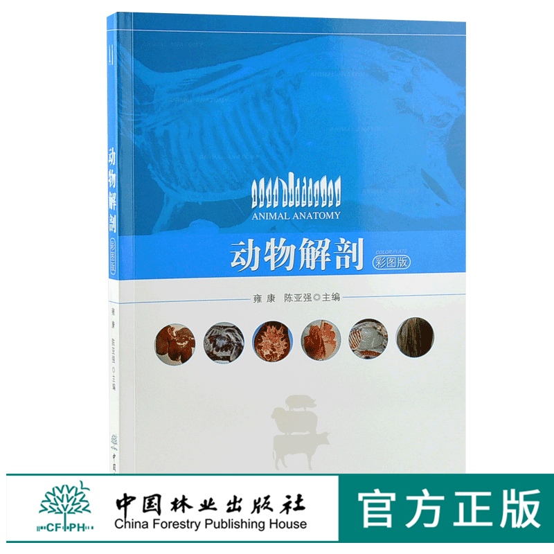 动物解剖 彩图版 9991 雍康 陈亚强 中国林业出版社