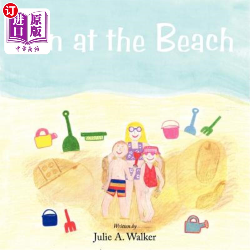 海外直订fun at the beach 海滩上的乐趣