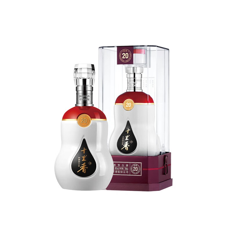 十里香(Shilixiang)【酒厂直供】十里香白酒 新国香20 浓香型40度白酒 五粮酿造 40度 500mL 1瓶 品鉴装