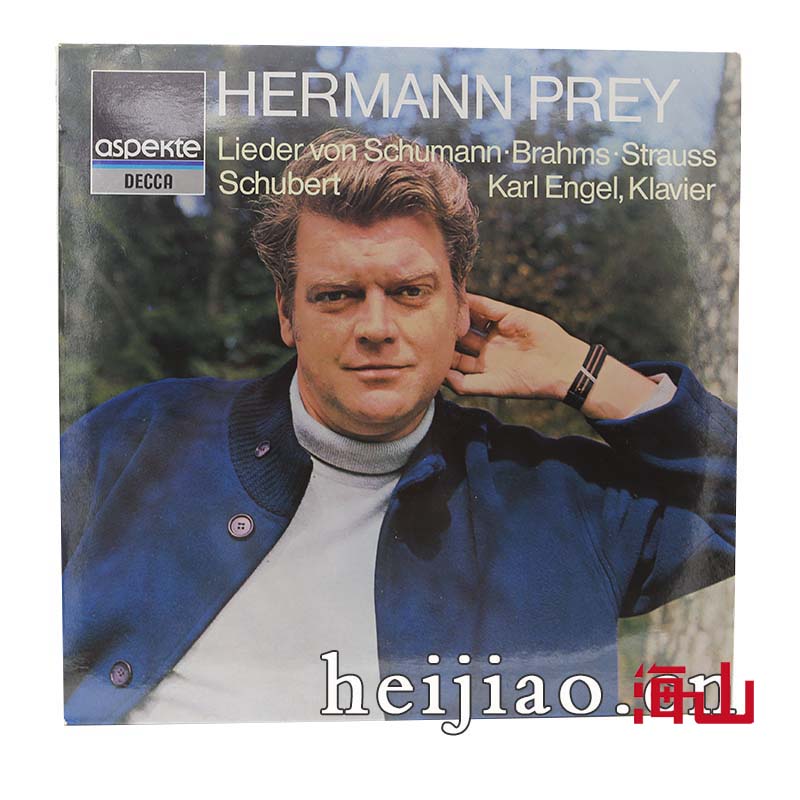 hermann prey演唱舒伯特作品 engel钢琴演奏 lp黑胶唱片