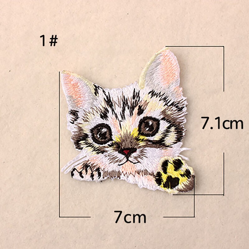 零号公馆自粘猫咪刺绣衣服补丁贴羽绒服牛仔裤子修补破洞贴免缝可水洗