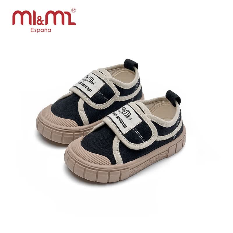 M1&M2西班牙童鞋儿童帆布鞋男童秋季新款女童布鞋宝宝鞋子幼儿园鞋311 黑色 28码/适合脚长16-17cm使用感如何?