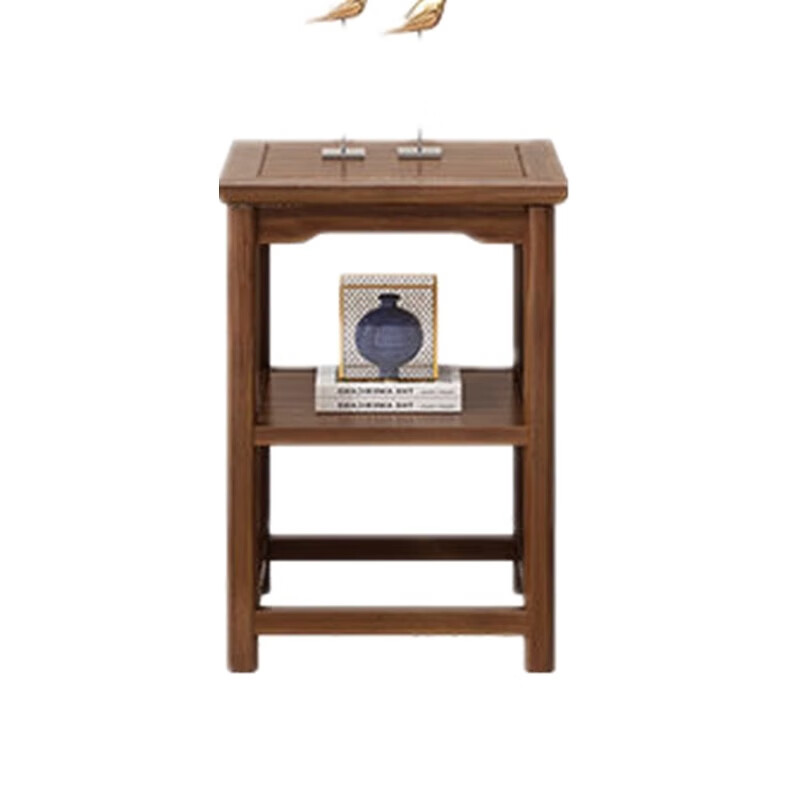 春色田園實(shí)木中式圈椅圍椅三件套茶桌椅皇宮椅榆木官帽椅太師椅仿古主人椅 胡桃色/雙層茶幾