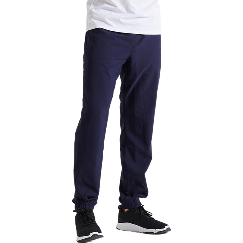迪卡侬运动裤男有氧健身长裤束脚速干运动裤-深蓝色2954991L/W34L32