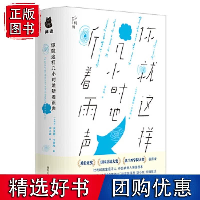 你就这样几小时地听着雨声 莫里斯卡雷姆著 比利时级诗人获得者作品 法国文艺骑士勋章获得者胡小跃翻