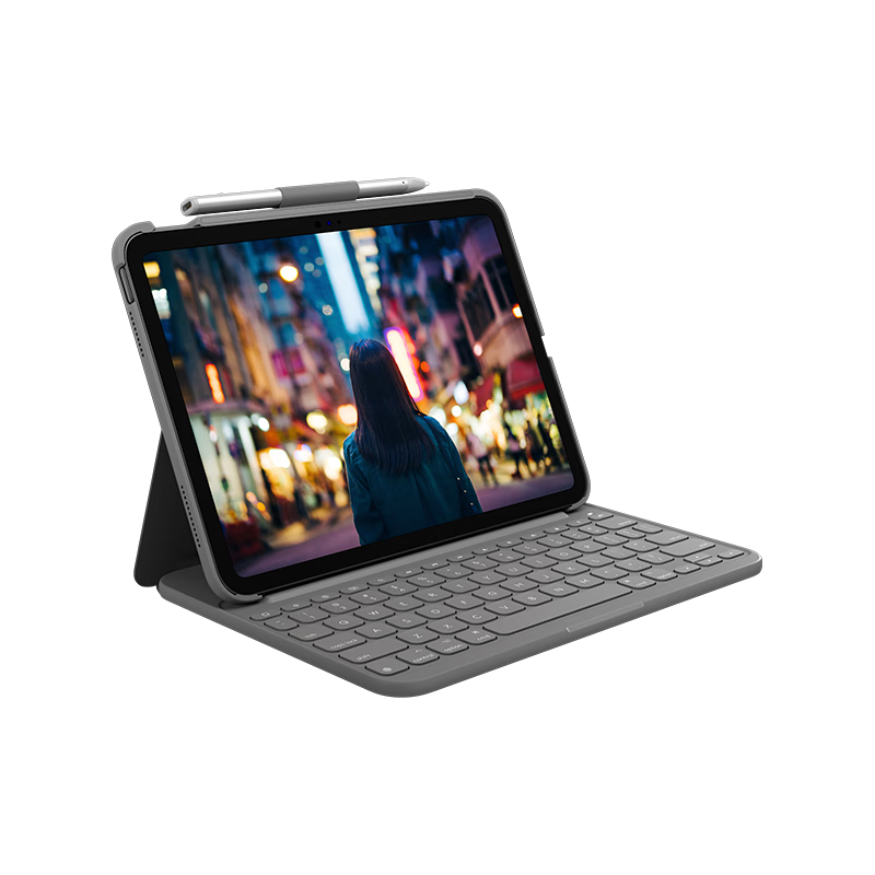 �޼���Logitech��Slim Folio�����������̱����� ����iPad ��ʮ�� iK1060