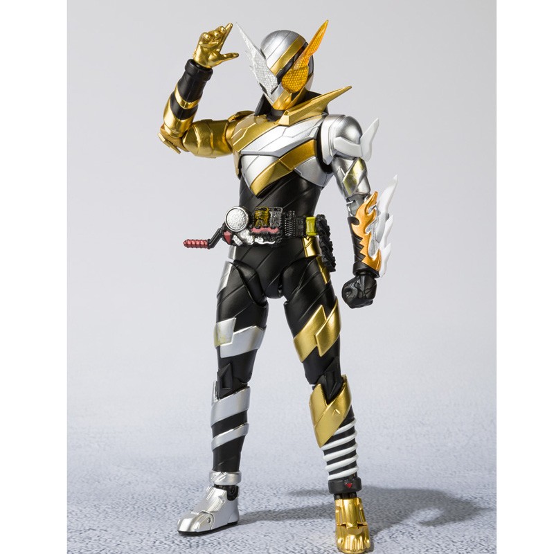 shf 真骨雕 假面骑士zi-o时王 模型手办玩具 build 金兔银龙